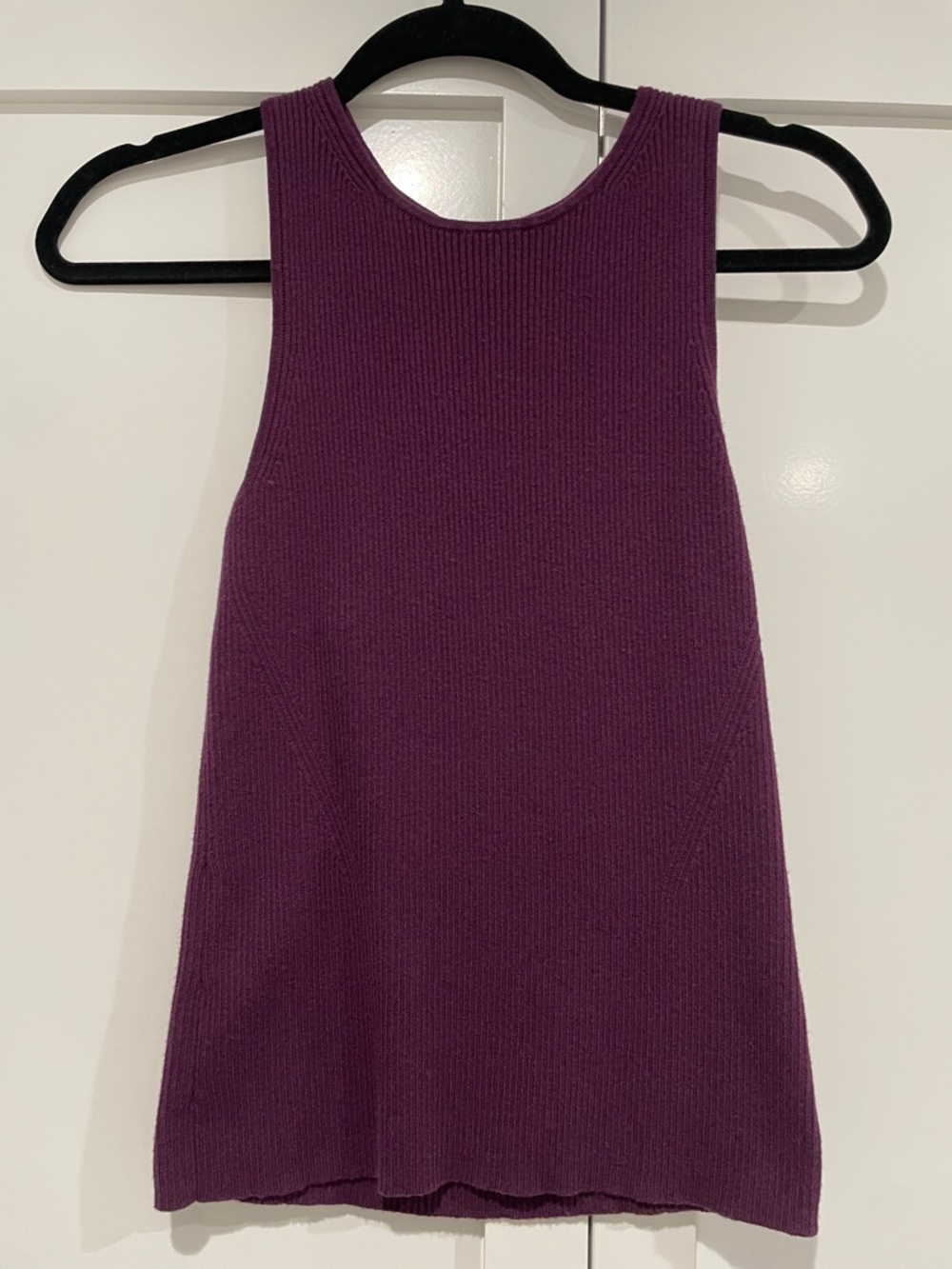 Banana Republic Plum Ribbed Crewneck Tank